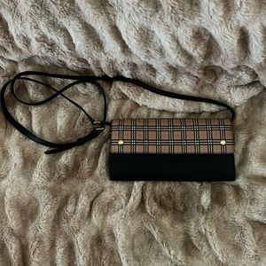 BURBERRY Vintage Check Henley Crossbody Bag Wallet
